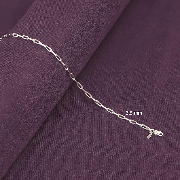 Blisse Allure 925 Sterling Silver Paper Clip Unisex Chain