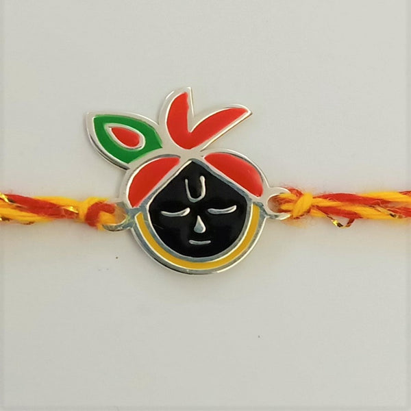 Blisse Allure Sterling Silver Krishna Rakhi for your Brother
