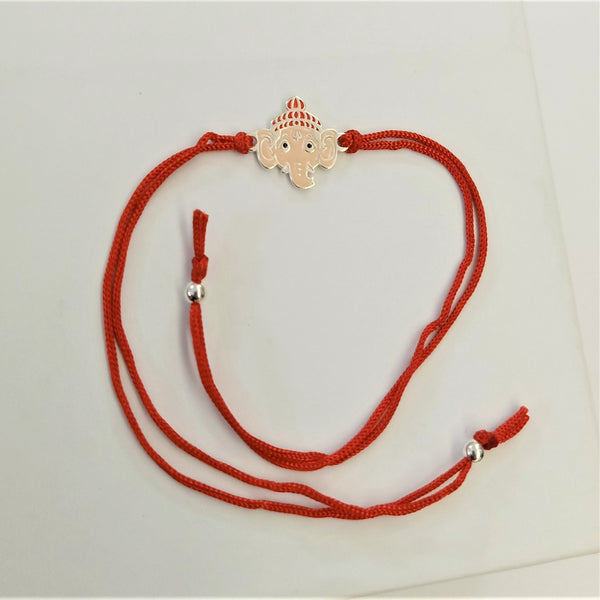 Blisse Allure Sterling Silver Ganesh Rakhi For Brother
