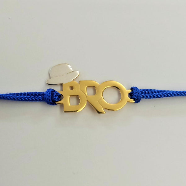 Blisse Allure Sterling Silver Two Toned bro Rakhi for Brother.