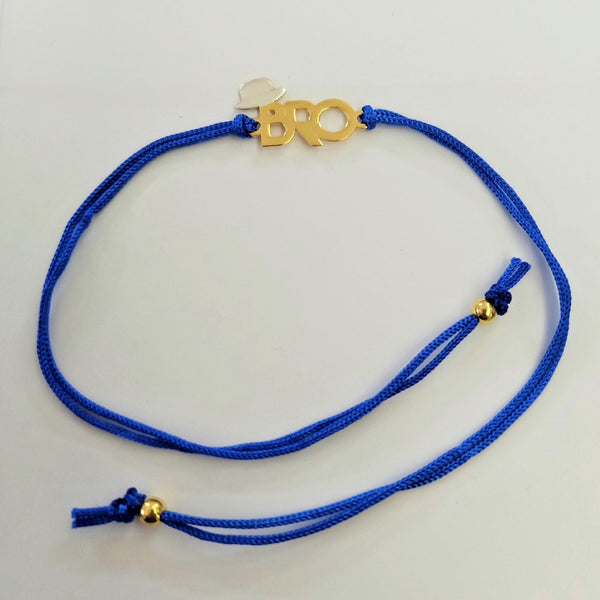 Blisse Allure Sterling Silver Two Toned bro Rakhi for Brother.