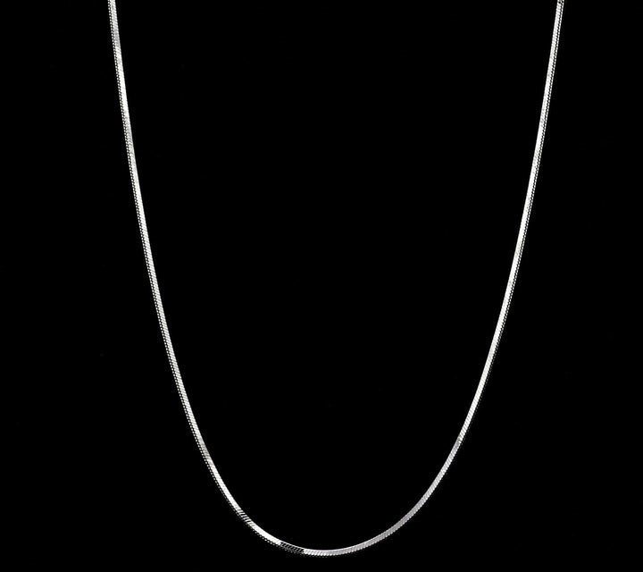 Blisse Allure 925 Sterling Silver Square Snake Chain For Men And Women