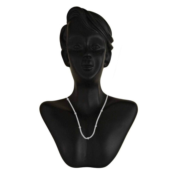 Blisse Allure 925 Sterling Silver Unisex Beaded Snake Unisex chain