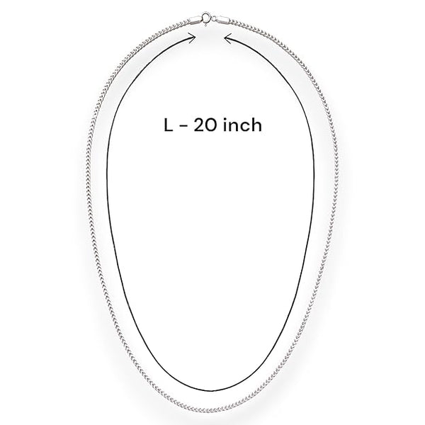 Blisse Allure 925 Sterling Silver Herringbone Chain For Men and Women