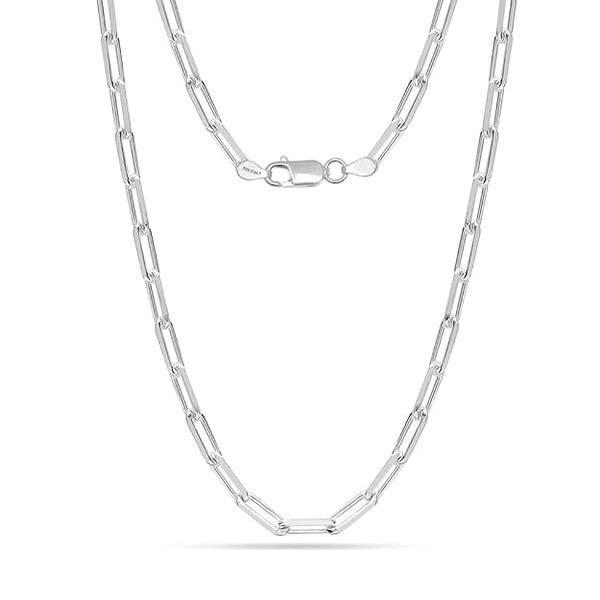 Blisse Allure 925 Sterling Silver Paper Clip Unisex Chain
