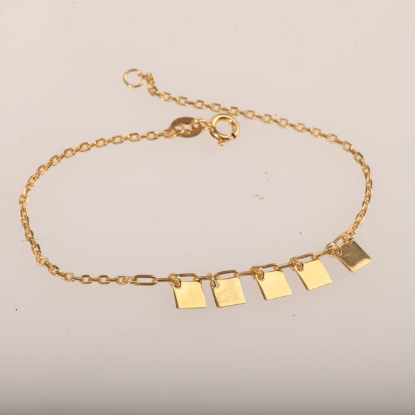 Blisse Allure Gold Link Bracelet
