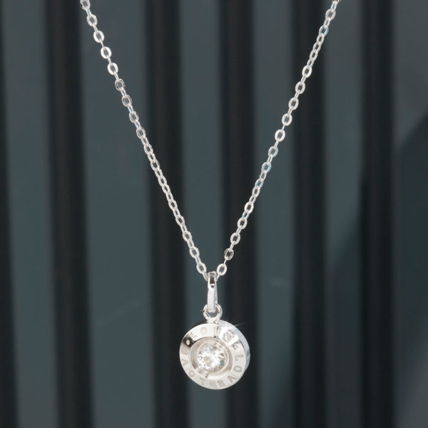 Blisse Allure Sterling Silver Love Pendant Necklace.