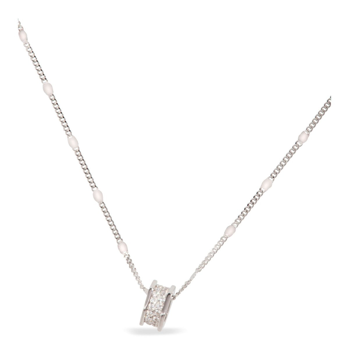 Blisse Allure Sterling Silver Pendant Necklace.