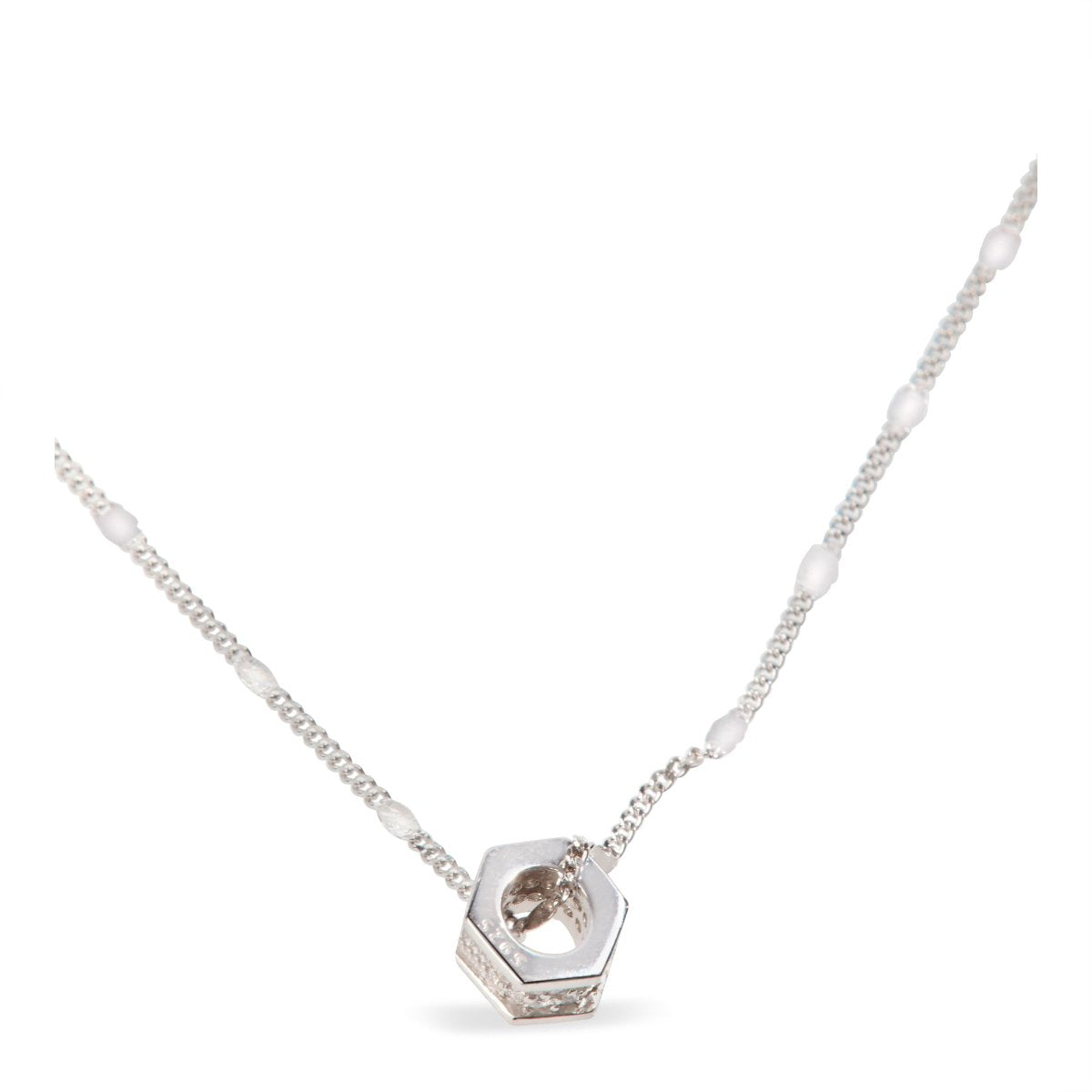 Blisse Allure Sterling Silver Pendant Necklace.