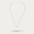 BlisseAllure – 925 Sterling Silver Dual Strand Infinity Knot Necklace