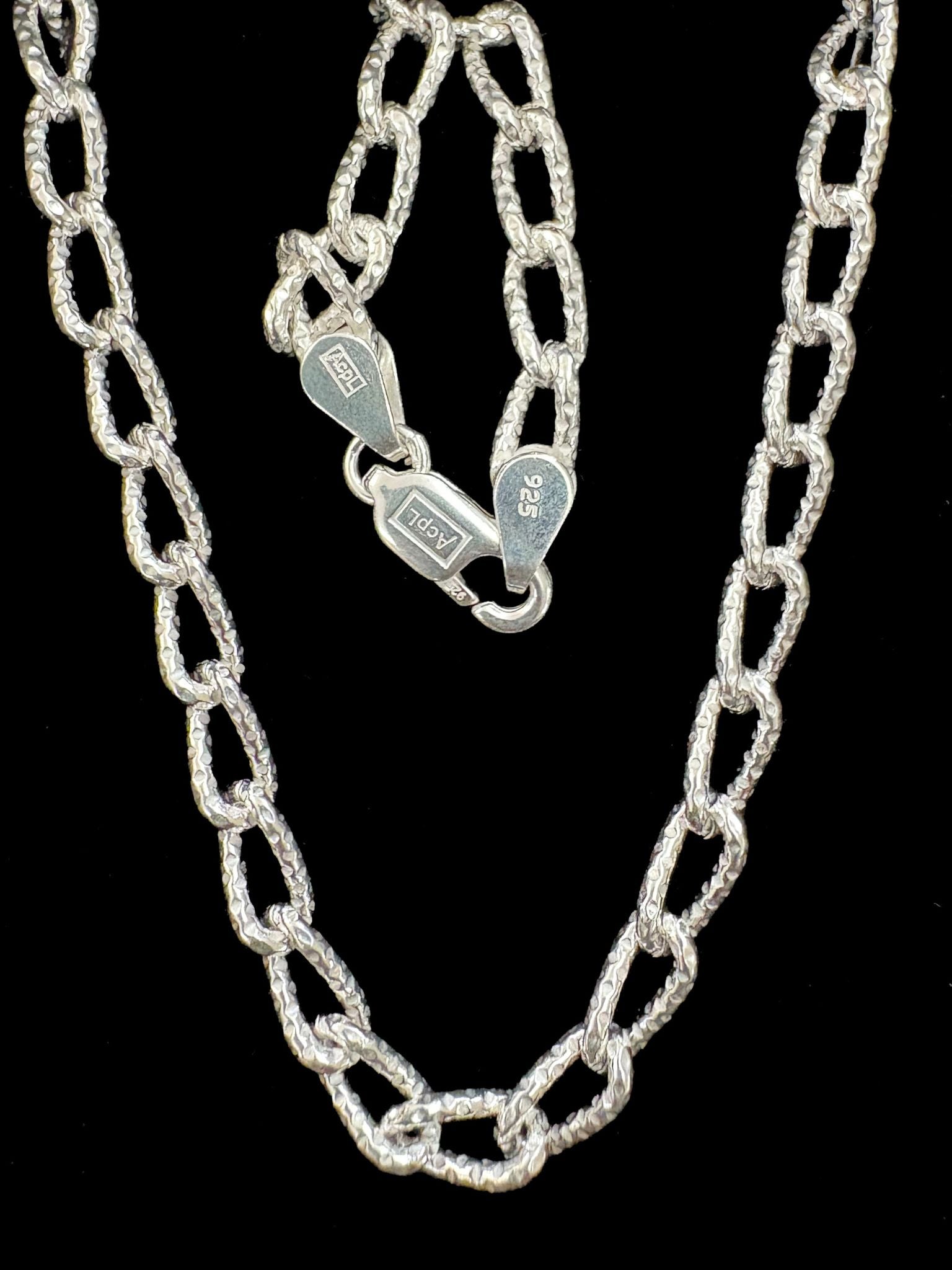 Blisse Allure 925 Sterling Silver Sparkling Link Chain for Men