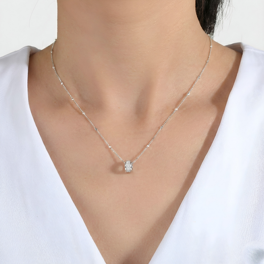 Blisse Allure Sterling Silver Pendant Necklace