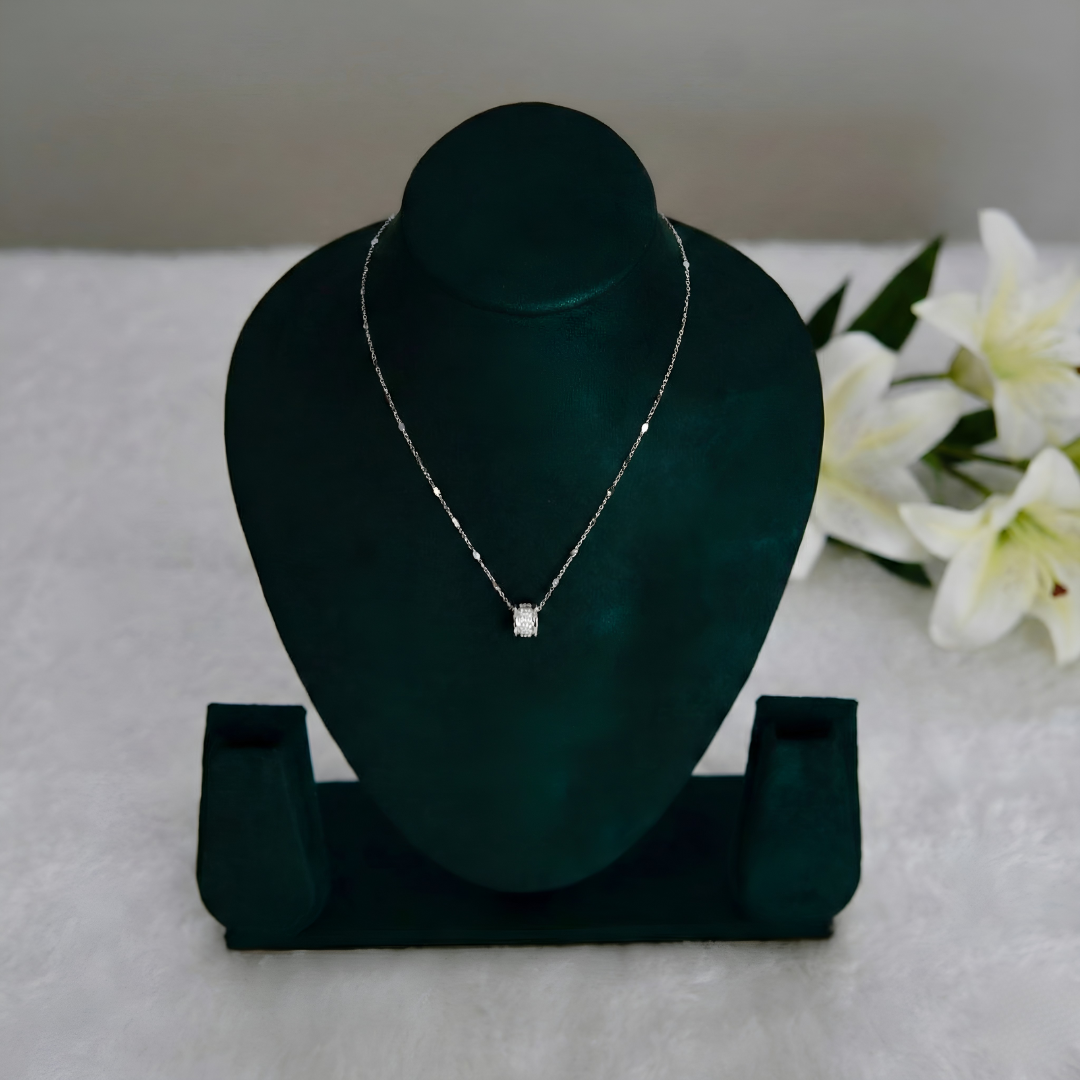 Blisse Allure Sterling Silver Pendant Necklace