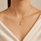 Blisse Allure Rose Gold Love Pendant Necklace