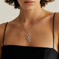 Blisse Allure Sterling Silver Necklace with a Key Pendant