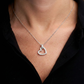 Blisse Allure Sterling Silver Heart Pendant Necklace