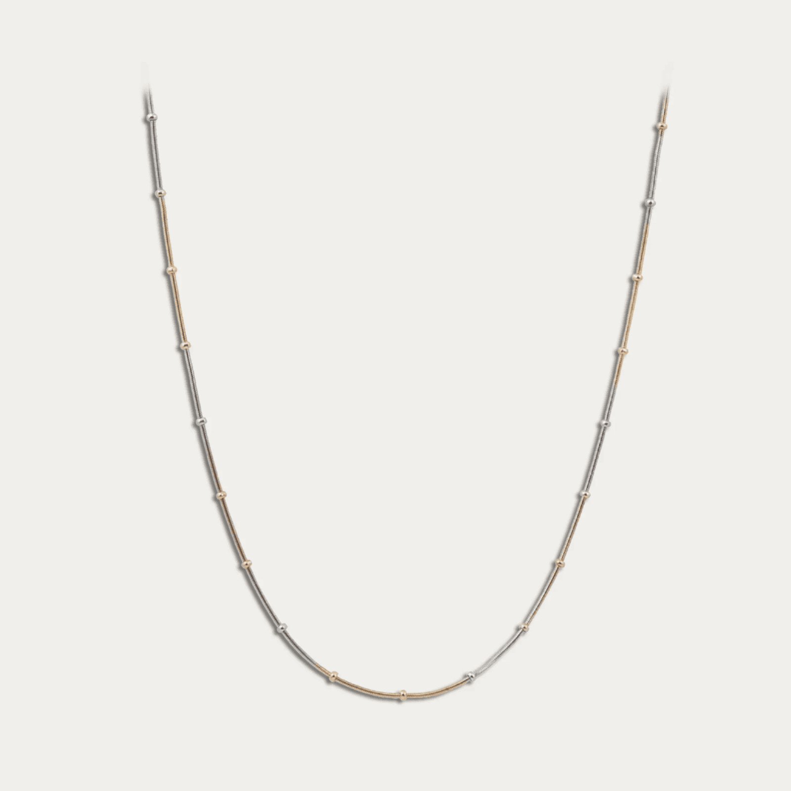 Elegant Triple tone Beaded Unisex chain - Blisseallure.in