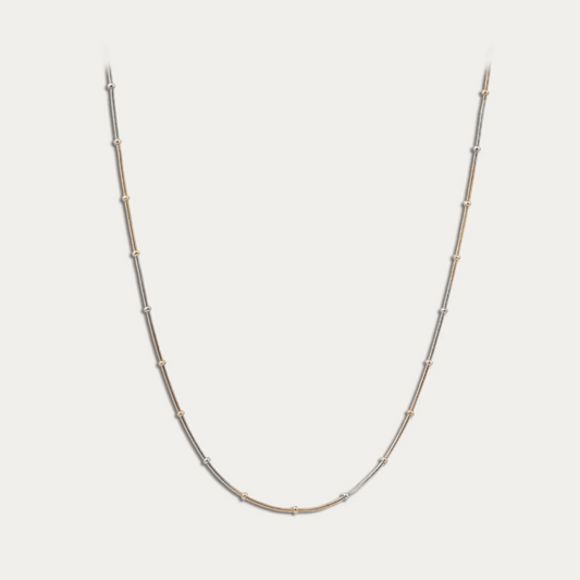 Elegant Triple tone Beaded Unisex chain - Blisseallure.in