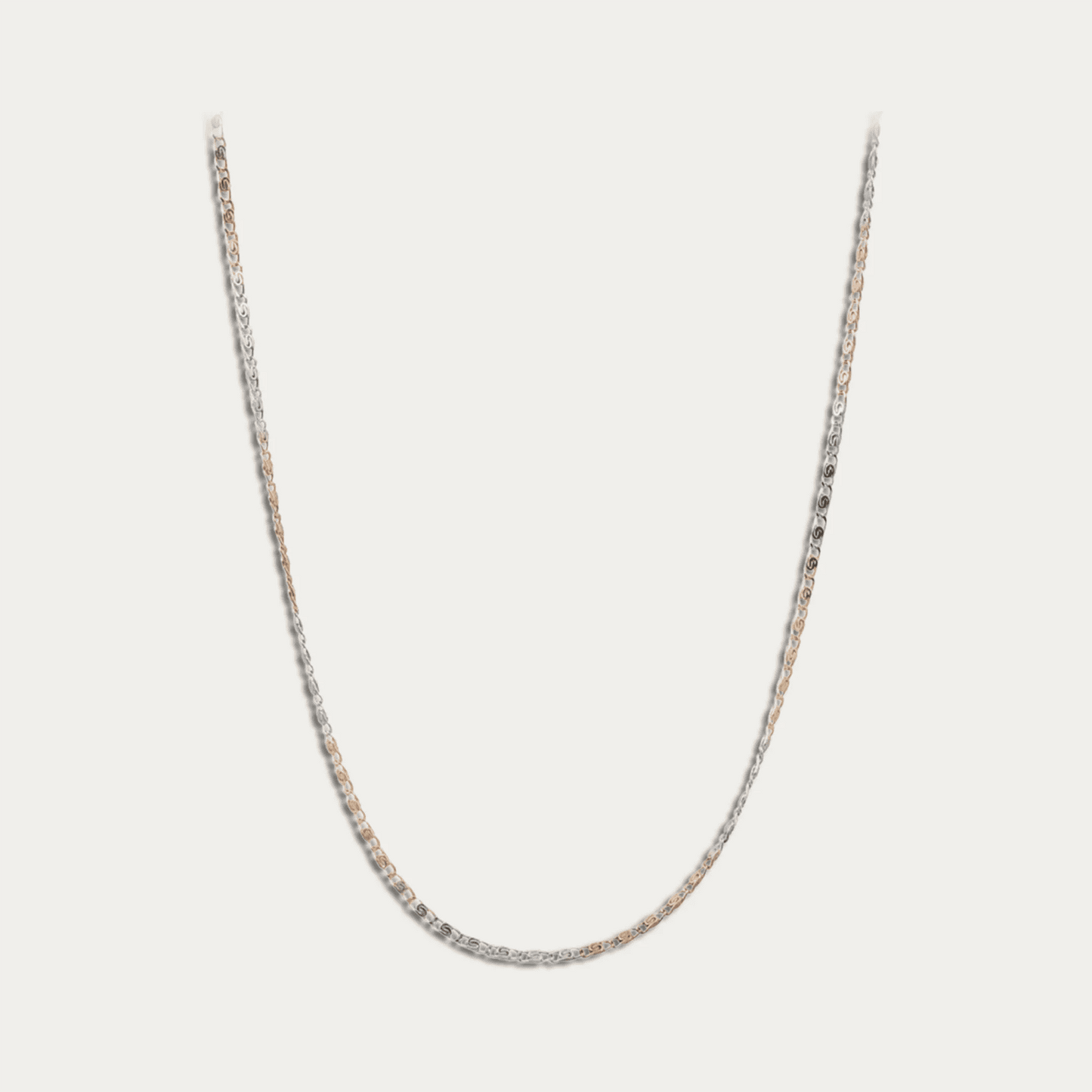 Triple Tone Box Link Chain Necklace for Women - Blisseallure.in