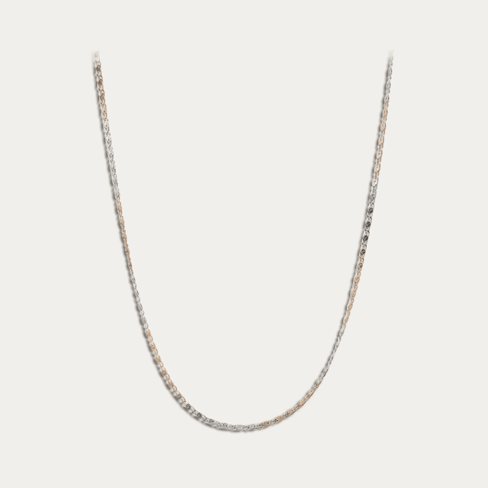 Triple Tone Box Link Chain Necklace for Women - Blisseallure.in