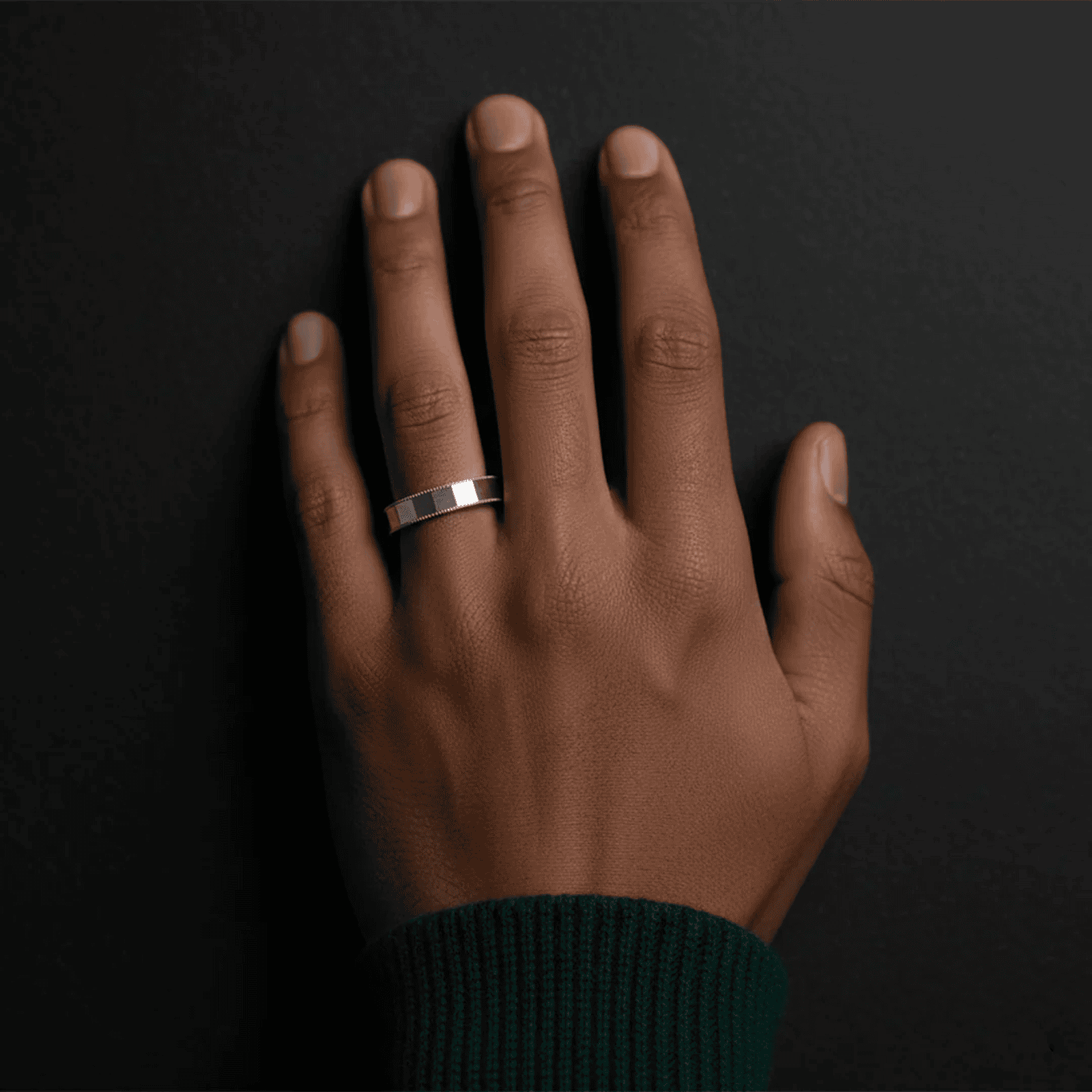 Faceted Band Ring for Men - Blisseallure.in