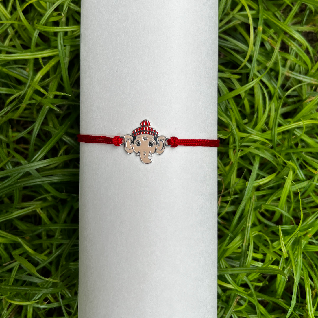 Blisse Allure Sterling Silver Ganesh Rakhi For Brother