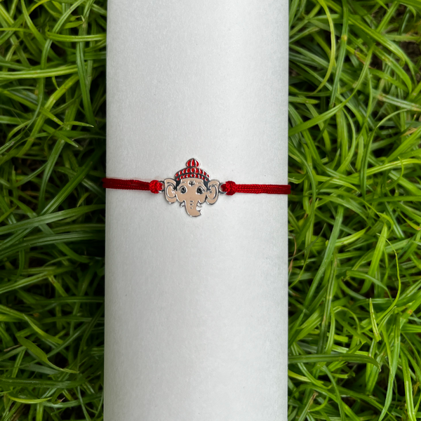 Blisse Allure Sterling Silver Ganesh Rakhi For Brother