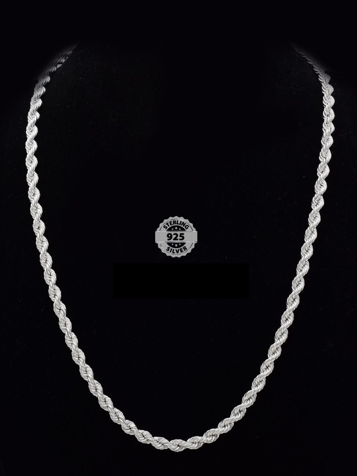 Blisse Allure 925 Sterling Silver Rope Chain for Men