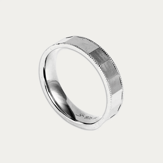 Faceted Band Ring for Men - Blisseallure.in
