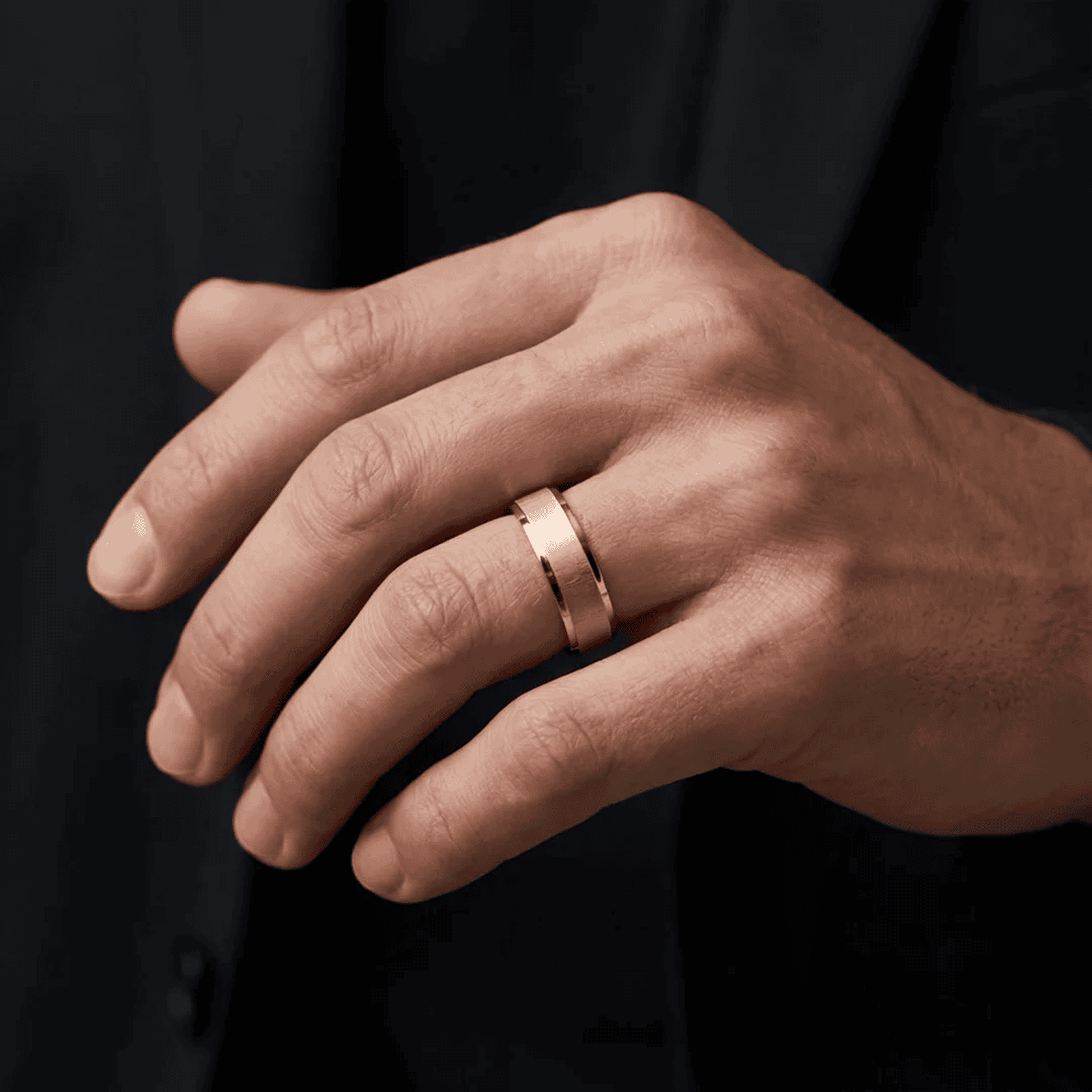 Ring with Rose Gold Tone For Men - Blisseallure.in