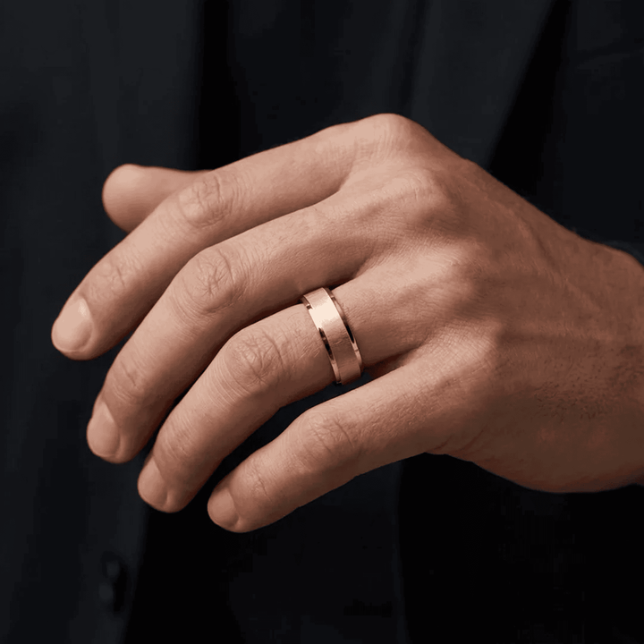 Ring with Rose Gold Tone For Men - Blisseallure.in