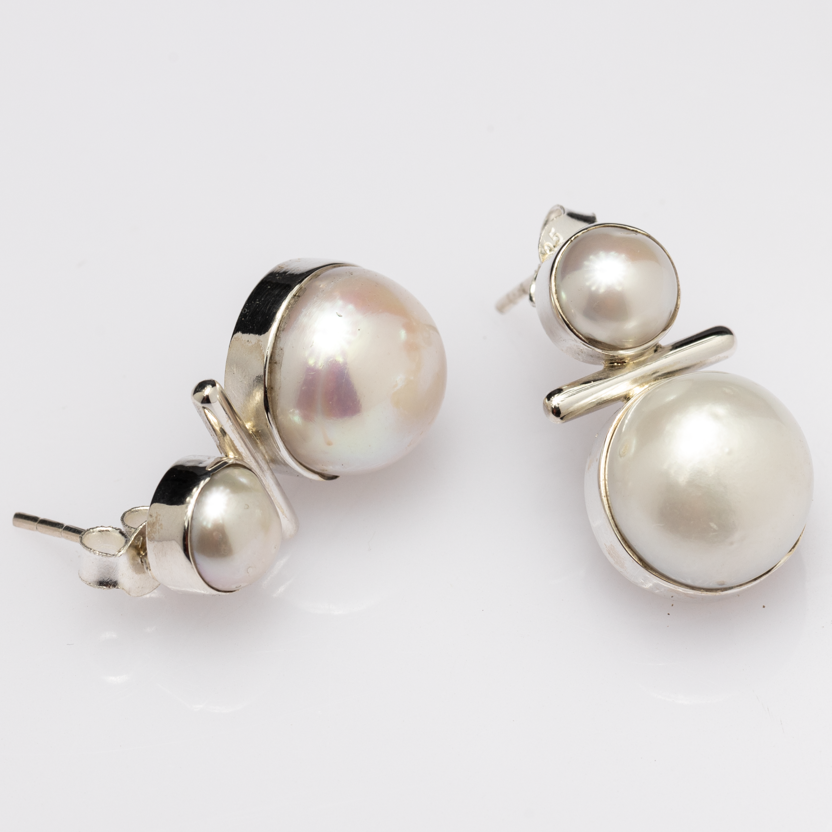 Buy Snow White Pearl Earrings for Women Online in India