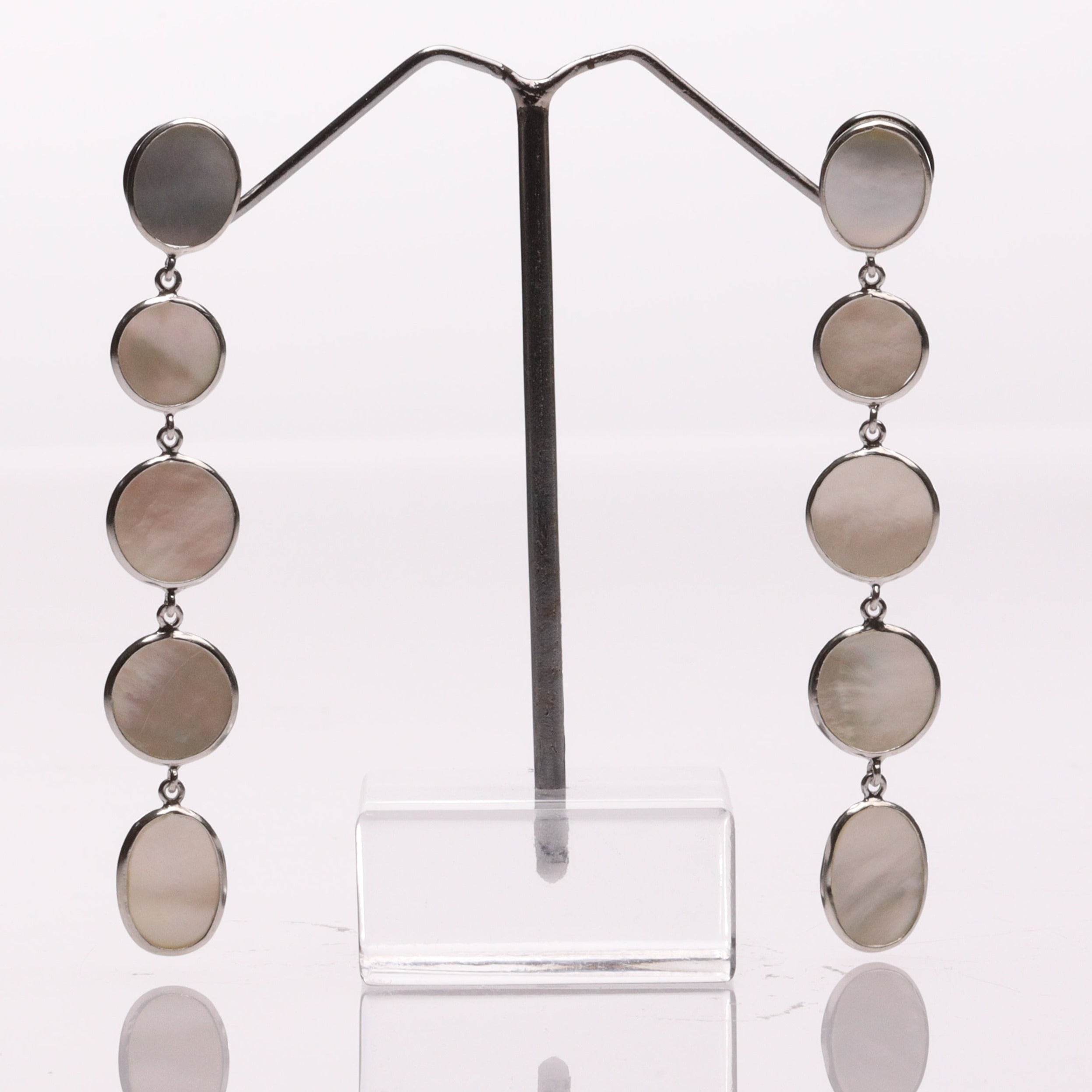 Blisse Allure Mother of Pearl Dangler Earrings