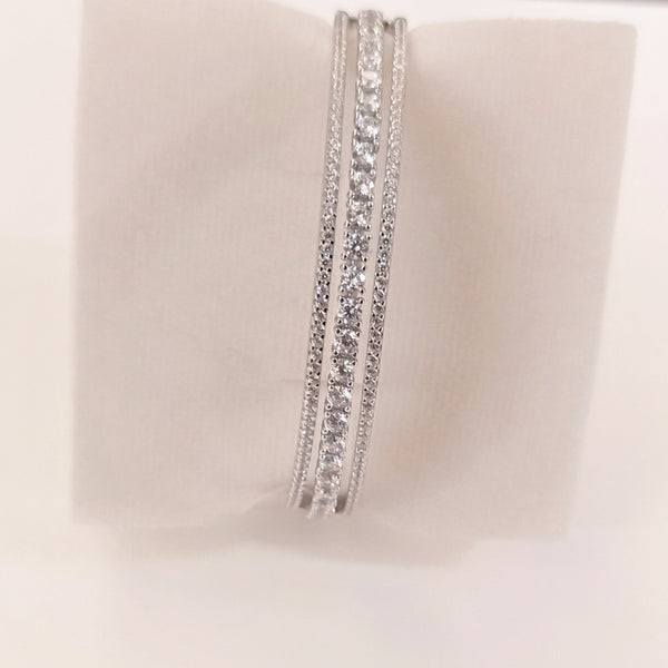 Blisse Allure Sterling Silver Clara Bangle