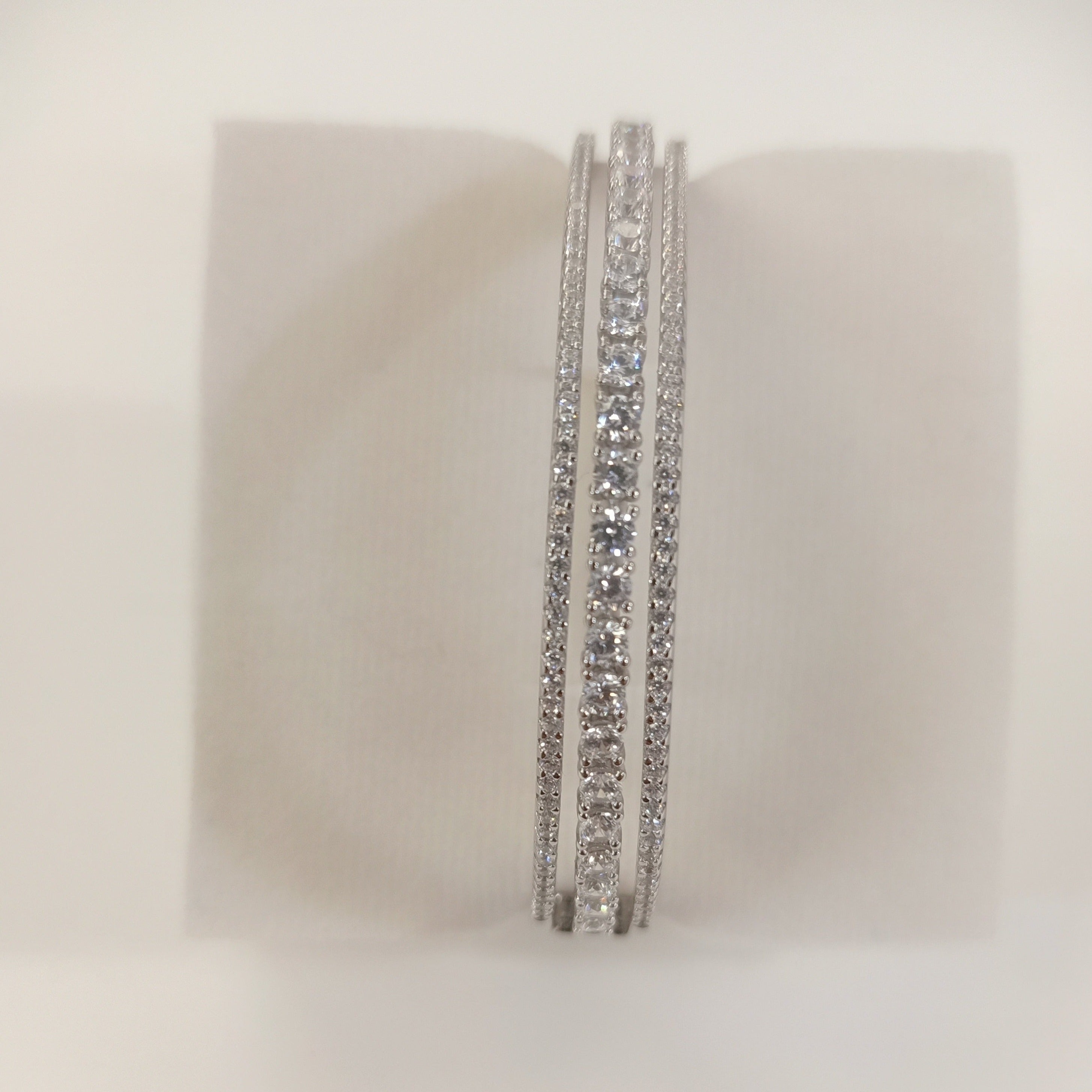 Blisse Allure Sterling Silver Clara Bangle