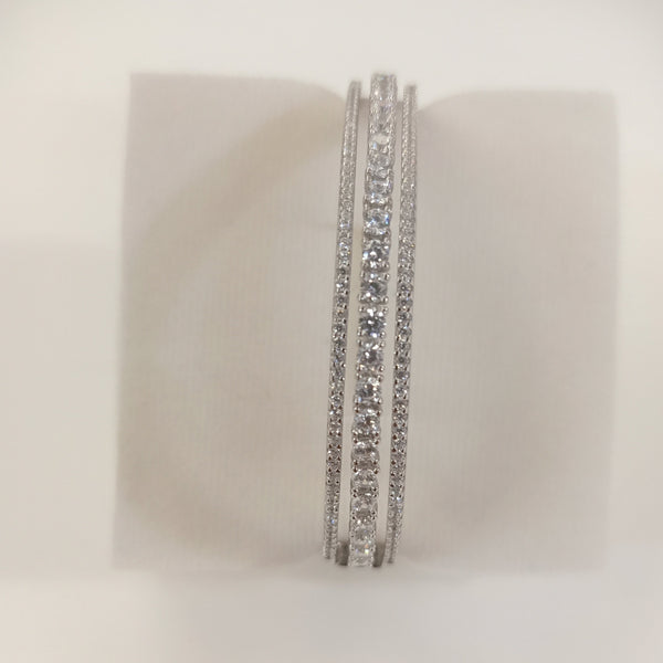 Blisse Allure Sterling Silver Clara Bangle