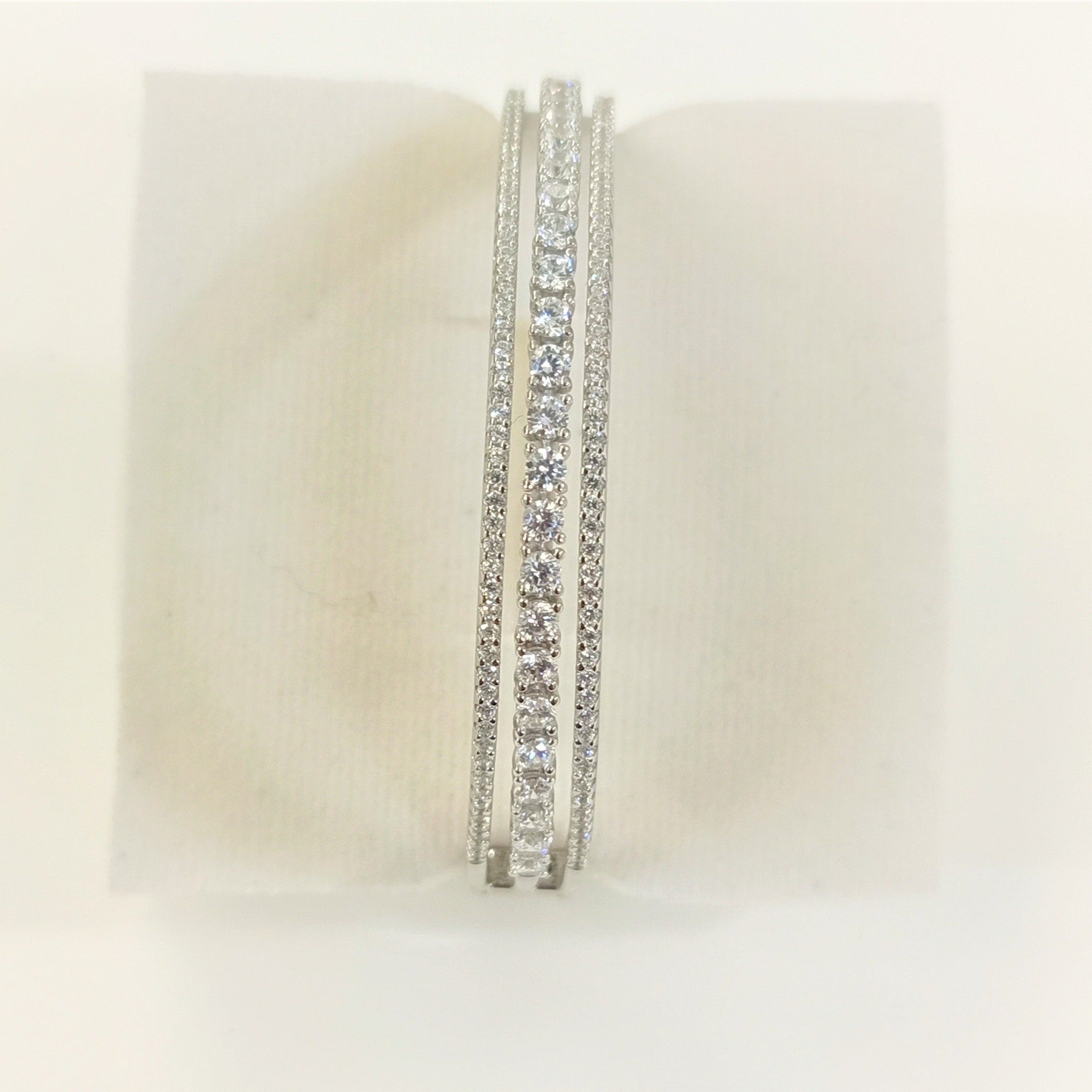 Blisse Allure Sterling Silver Clara Bangle