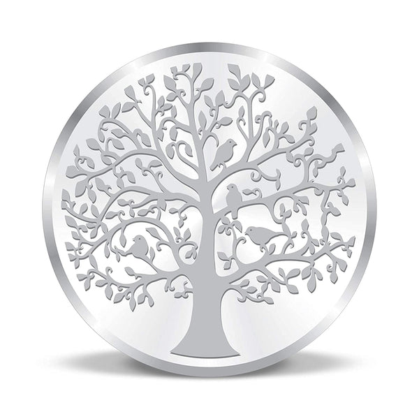 BLISSE ALLURE 999 BANYAN TREE SILVER COIN 50 GM