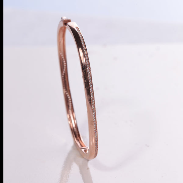 Blisse Allure Rose Gold Victorian Bangle