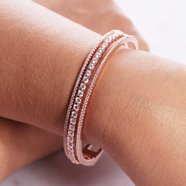 Blisse Allure Rose Gold Clara Bangle