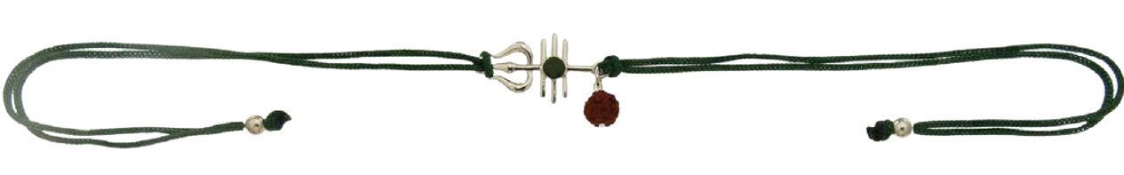 Blisse Allure 925 Sterling Rudraksha Shiv Trishul Silver Rakhi