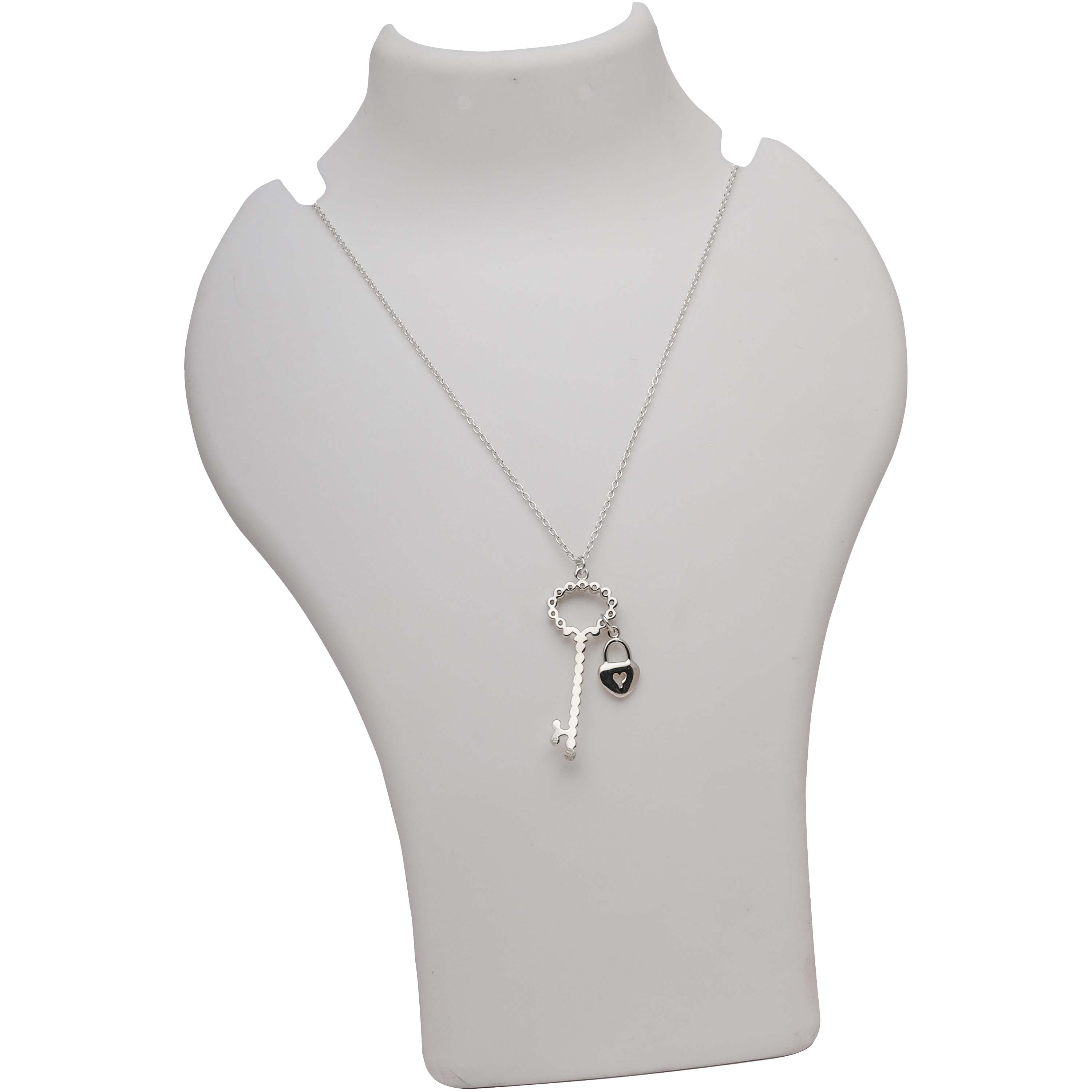 Blisse Allure 925 Sterling Silver Necklace with Key Pendant
