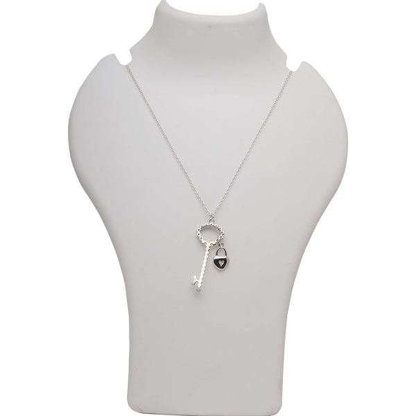 Blisse Allure 925 Sterling Silver Necklace with Key Pendant