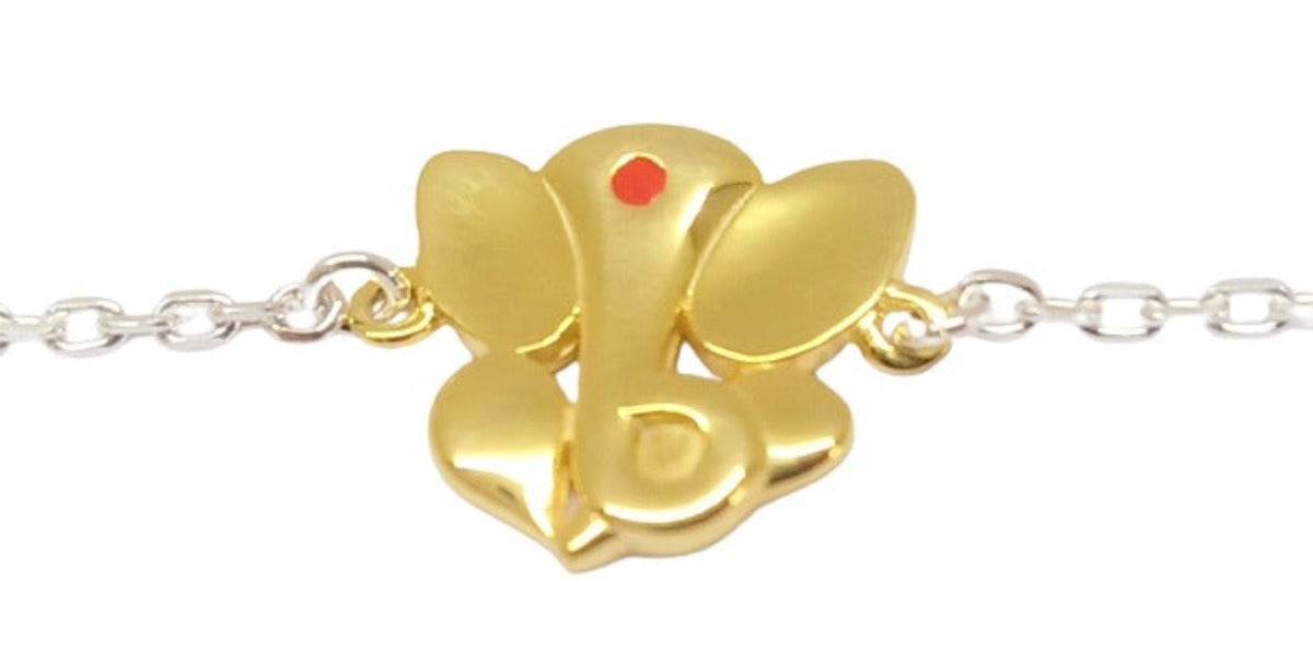 Blisse Allure 925 Sterling Silver Ganesha Rakhi Bracelet