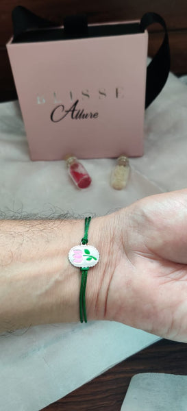 Blisse Allure 925 Sterling Silver Lotus Rakhi