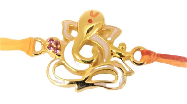 Blisse Allure Sterling Silver Ganesh Rakhi for your Brother