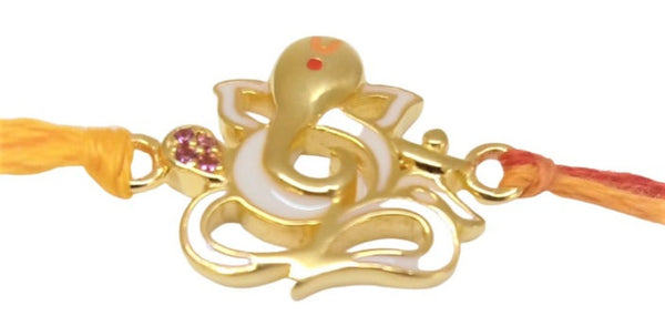 Blisse Allure Sterling Silver Ganesh Rakhi for your Brother