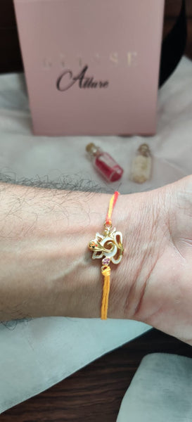 Blisse Allure Sterling Silver Ganesh Rakhi for your Brother