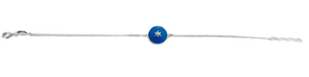 Blisse Allure Sterling Silver Evening Star Rakhi and Lumba Combo