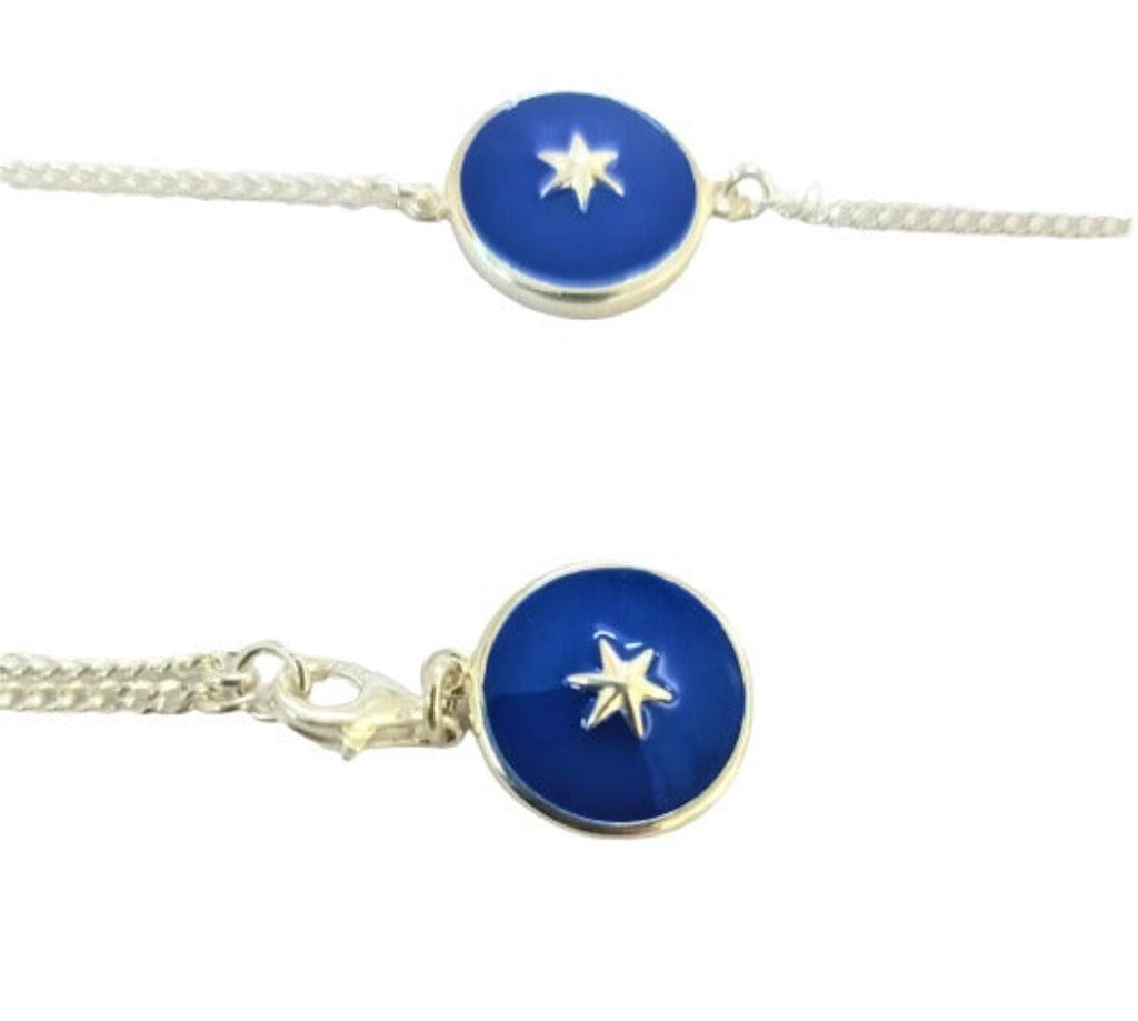 Blisse Allure Sterling Silver Evening Star Rakhi and Lumba Combo
